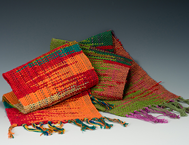 colorful woven scarf