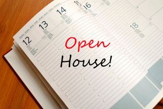 Open House words on planner page