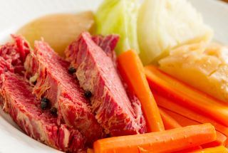 March Lakeville Luncheon corned beef meal