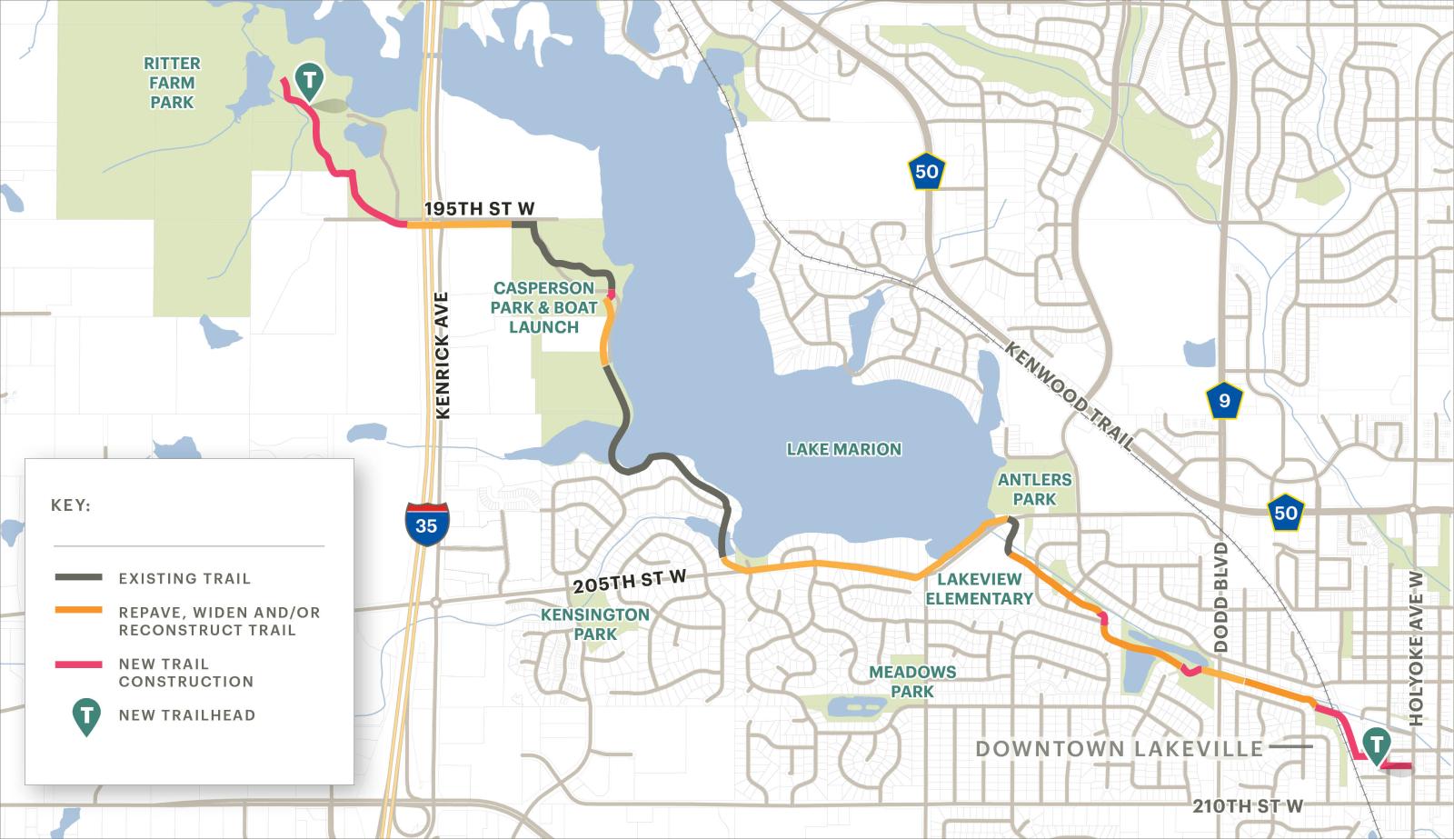 Lake Marion Greenway Map